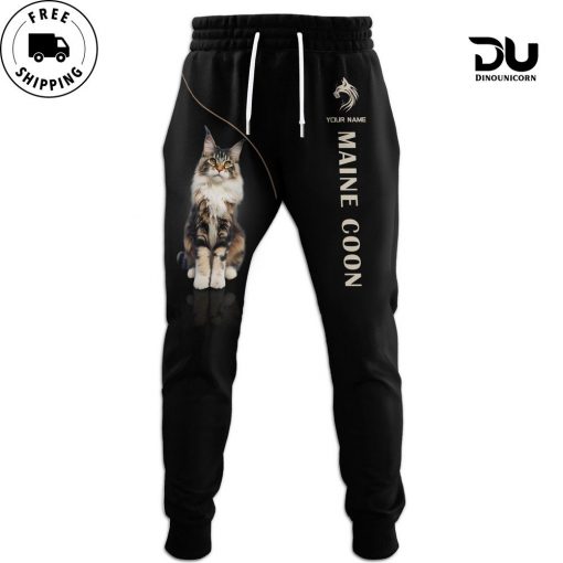 Custom Name 3D Maine Coon Full Print Sweatpants Gift For Maine Coon Lovers