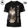 3D “Home Is Where My Maine Coon Is” Custom Name T-Shirt Apparel