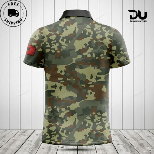 Customize Albania Coat Of Arms Camouflage Polo Shirt