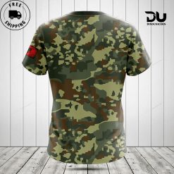 Customize Albania Coat Of Arms Camouflage TShirt nh s 2