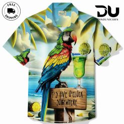 Hawaiian Shirt Parrot And Coconut Tree