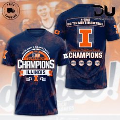 Illinois Fighting Illini Men’S Basketball 3D T-Shirt