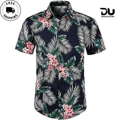 Men’s Hawaii Beach Shirt Summer Aloha Casual