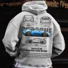 Porsche 911 GT3 RS Light Blue Hoodie