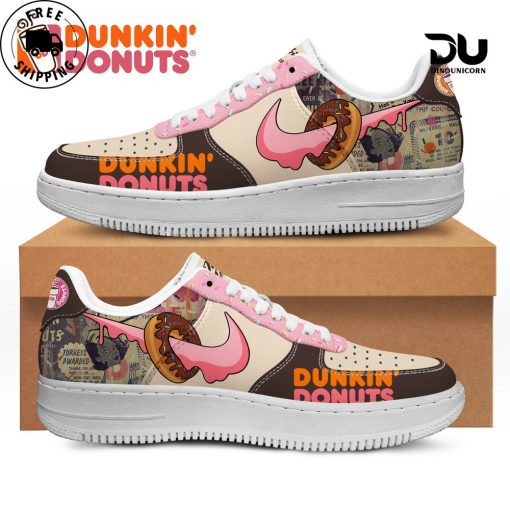 Premium Dunkin Donuts Air Force 1 Sneakers