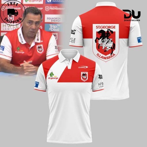 St George Illawarra Dragons NRL New 2024 Polo Shirt