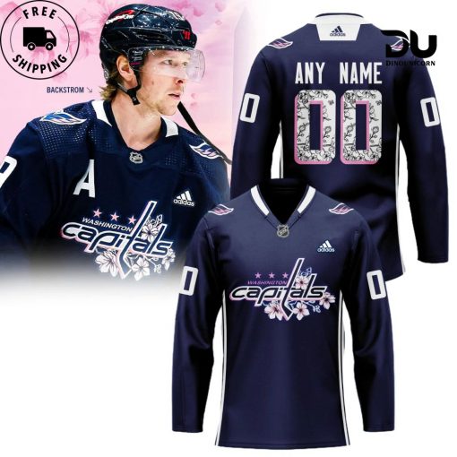 NHL Washington Capitals Cherry Blossom Hockey Jersey