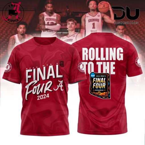 Alabama Crimson 2024 NCAA Men’S Basketball Tournament March Madness Rolling To The Final Four T-Shirt