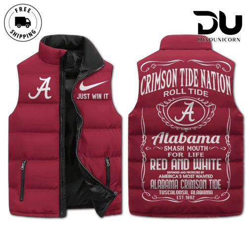 Alabama Crimson Puffer Vest