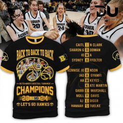 Iowa Hawkeyes 2024 B1G Women’s Basketball Champions T-Shirt