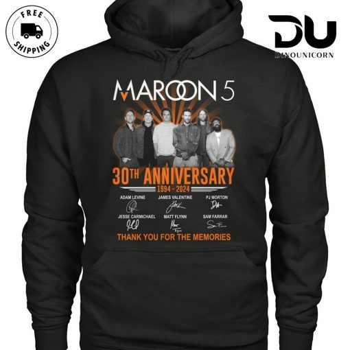 Maroon 5 30Th Anniversary 1994-2024 Hoodie