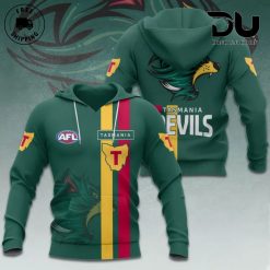 Tasmania Devils FC AFL 3D Hoodie