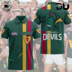 Tasmania Devils FC AFL 3D Polo Shirt