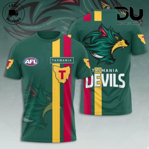 Tasmania Devils FC AFL 3D T-Shirt