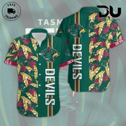 Tasmania Devils FC AFL Paradise 3D Hawaiian Shirt