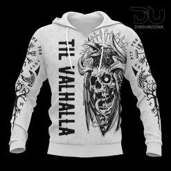 Viking Til Valhalla 3D Hoodie